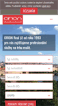Mobile Screenshot of orionreal.cz